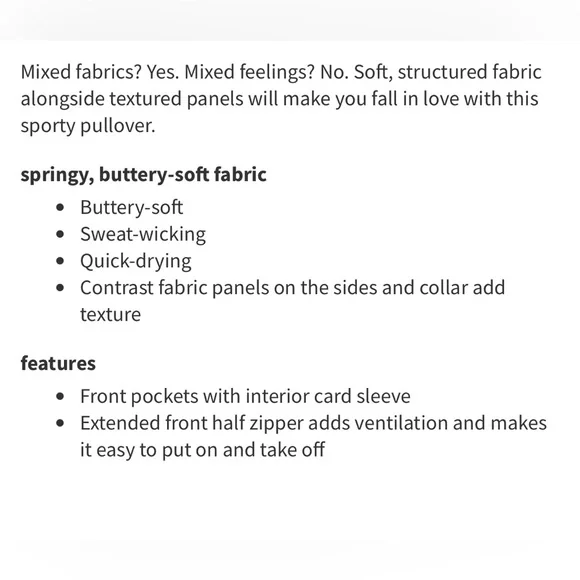 lululemon athletica mixed fabric half zip pullover large black - Picture 15 of 15